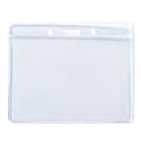 PVC識別證套-10x8cm(內卡 9.4x6.5cm)-透明塑膠無印刷